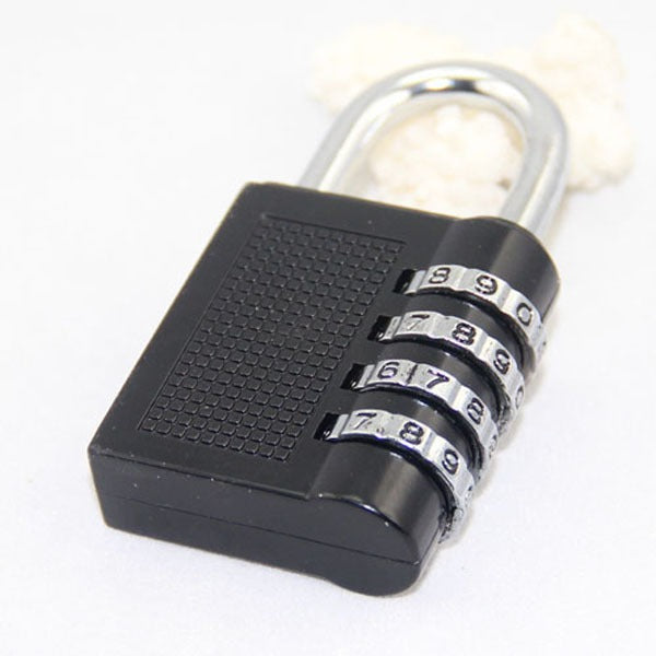 4-Digit Combination Padlock Number Code Lock Resettable Security Lock Gym Locker Luggage Gate Door