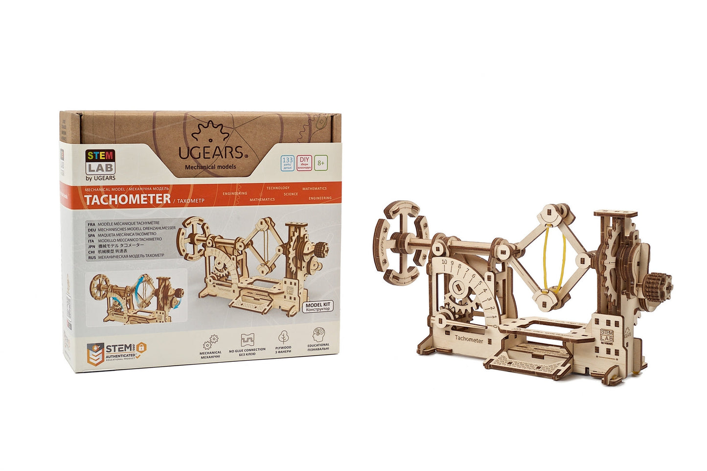 Ugears Stem Lab Tachometer ★Mechanical 3D Puzzle Kit Model Toys Gift Present Birthday Xmas Christmas Kids Adults