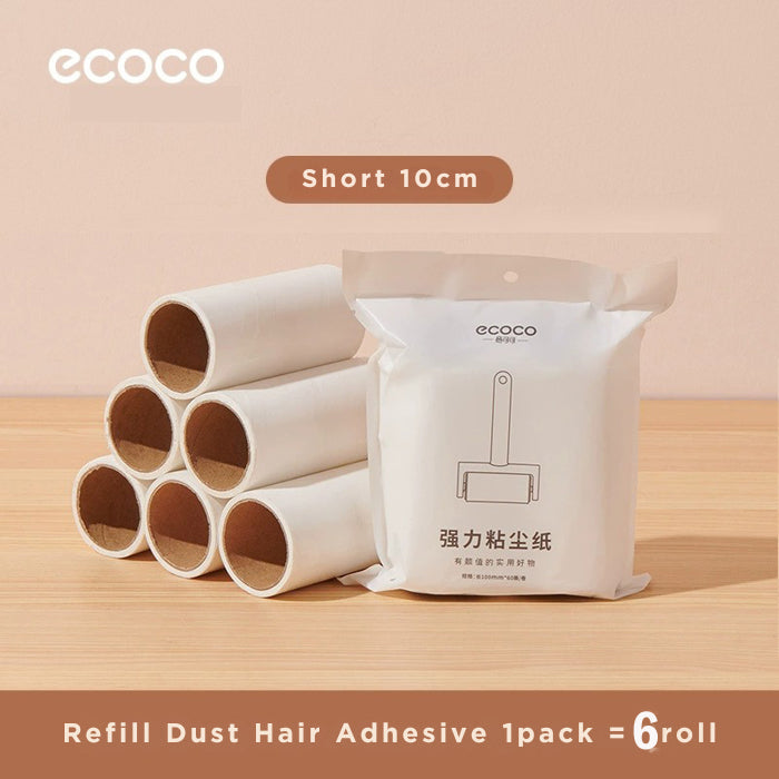 Ecoco Sticky Hair Remover Lint Roller Clothes Cleaning Tool Dust Animal Hair Adhesive Cleaner Refill