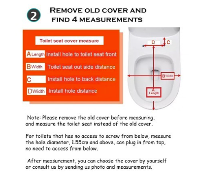 Toilet Seat Cover Quick Release Silent Slow Close Extra Thickness Easy Install Lid Seatcover 马桶盖