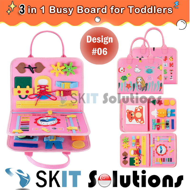 Toddler Busy Board Montessori Sensory Activity Board Early Developing Development Book Preschool Educational Travel Toys