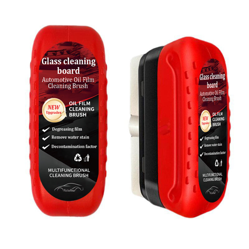 Car Glass Oil Film Cleaner Brush Windshield Stain Remover Strong Degreasing Tool for Clear Vision