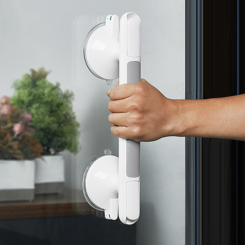 Suction Cup Grab Bar Handrails Handle Bathtubs Showers Toilet Bathroom Washroom Safety Armrest Helping Elderly Child