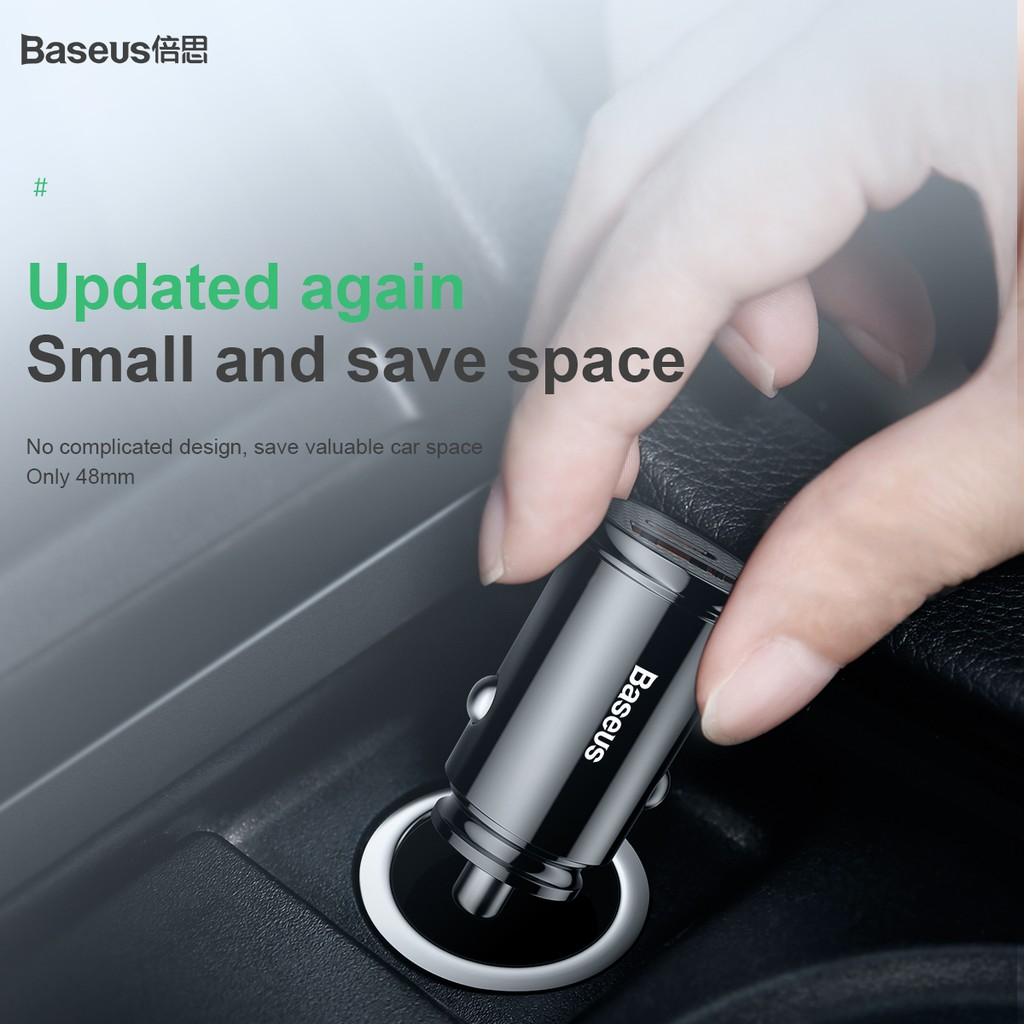 Baseus 30W Quick Charge Type C PD3.0 + QC4.0 USB Car Charger Supercharge SCP QC3.0 QC Fast PD USB C Car Charging Charger