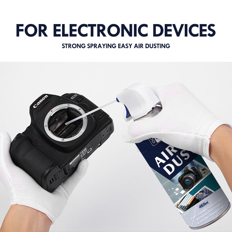 450ml Air Duster Spray Can High Pressure Compressed Air Cleaner for PC Laptop Keyboard Electronics