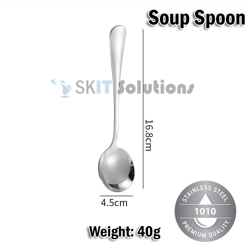 Stainless Steel Cutlery Set Fork Spoon Knife Chopsticks Soup Spoon Tea Spoon Kitchen Utensils Gift