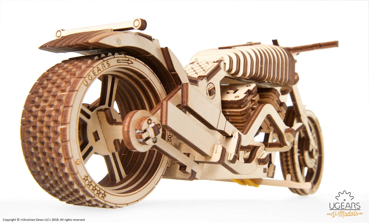 Ugears Bike Vm-02 ★Mechanical 3D Puzzle Kit Model Toys Gift Present Birthday Xmas Christmas Kids Adults
