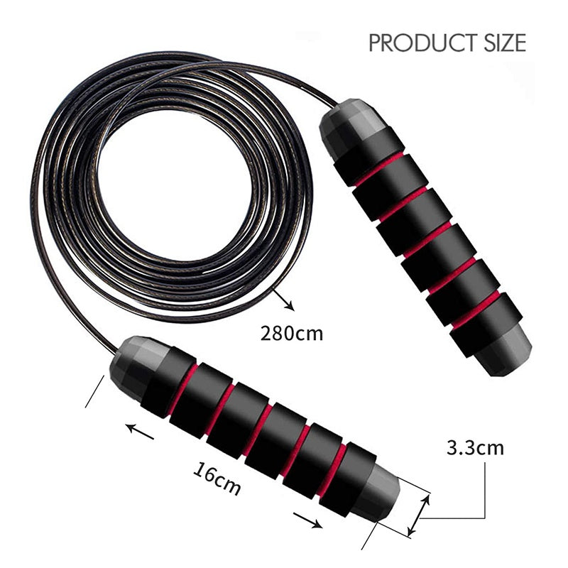 Adjustable Skipping Rope Jump Rope Fitness Training Weight Loss Exercise Cardio Workout Men Women