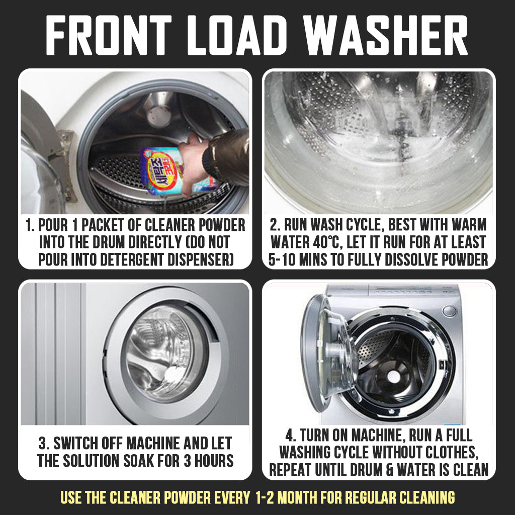 Sandokkaebi Washing Machine Drum Tub Tube Cleaner Powder Detergent Laundry Cleaning Cleanser Washer Mold Remover Removal