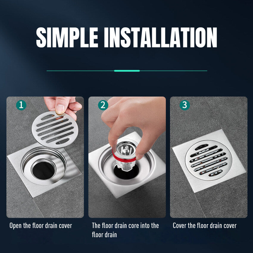 Odor Proof Floor Drain Core Silicone Shower Floor Drain Plug Insect Proof Anti Odor Proof Kitchen Bathroom Toilet Sewer