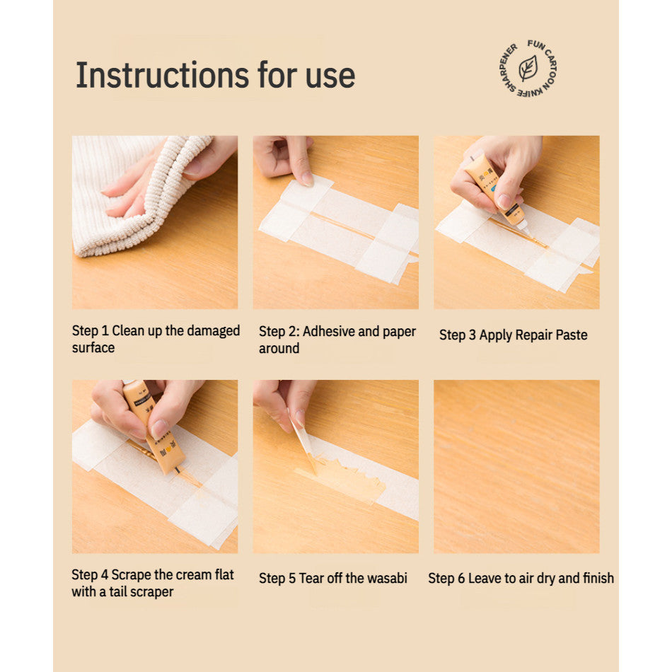 Wood Furniture Repair Paste Cream Floor Table Chair Door Scratch Filler Stain Touch-Up Coloring Agent