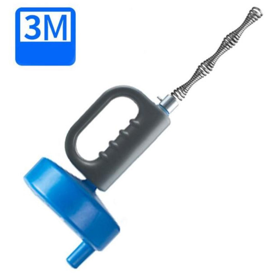 Plumbing Auger Drain Snake Clog Remover Tool Pipe Cleaner Plunger Toilet Kitchen Sewer Declogger