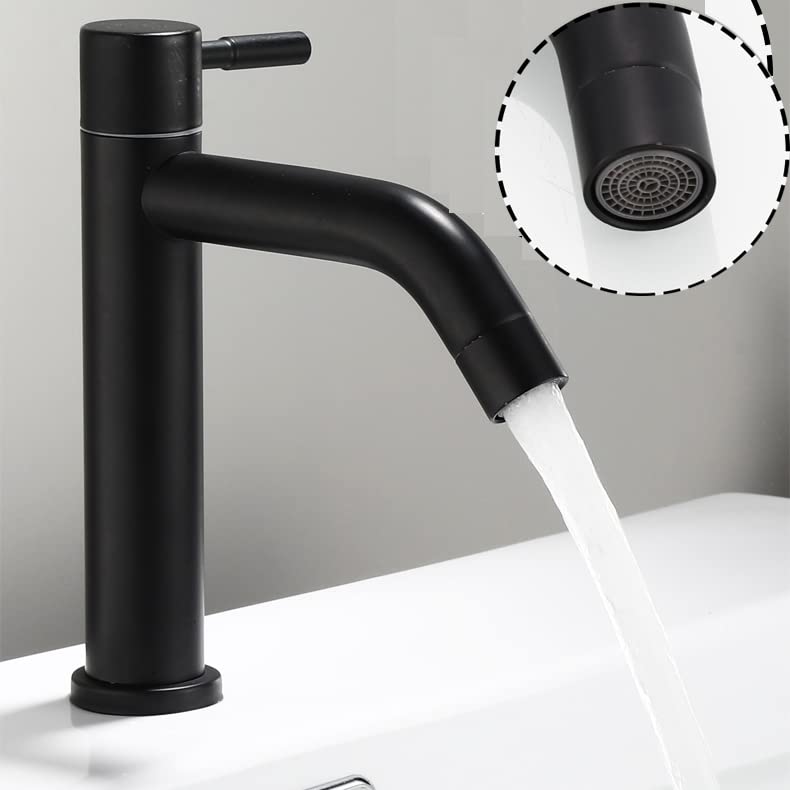 Short / Tall SUS304 Stainless Steel Toilet Wash Basin Faucet Cold Water Tap Household Under Table Bathroom Cabinet Washbasin Sink