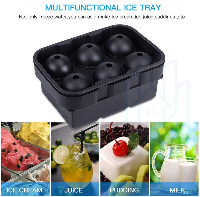 BPA FREE Premium Ice Ball Maker Whiskey Silicone Ice Cube Tray Mold Mould Lid Sphere Square Round Diamond Honeycomb