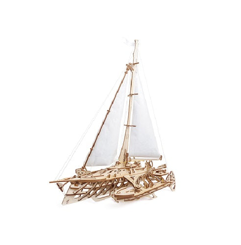 Ugears Trimaran Merihobus ★Mechanical 3D Puzzle Kit Model Toys Gift Present Birthday Xmas Christmas Kids Adults