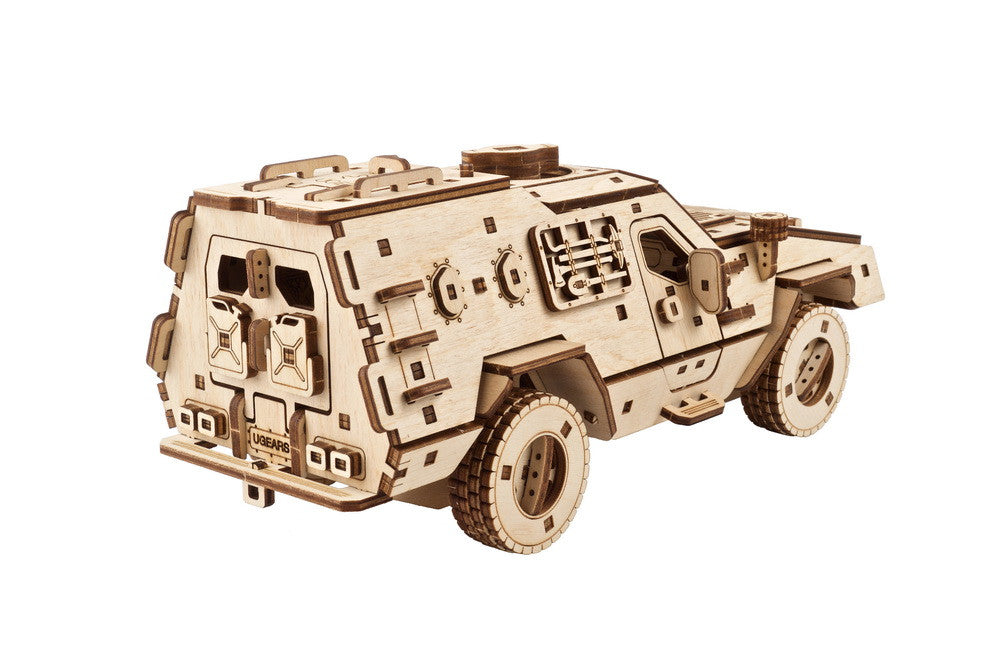 Ugears Dozor-B Combat Vehicle ★Mechanical 3D Puzzle Kit Model Toys Gift Present Birthday Xmas Christmas Kids Adults