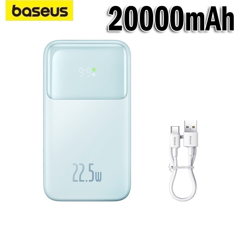 Baseus Comet Series 22.5W Power Bank Powerbank 10000mAh 20000mAh with Built In Dual-Cable Portable Charger Fast Charge
