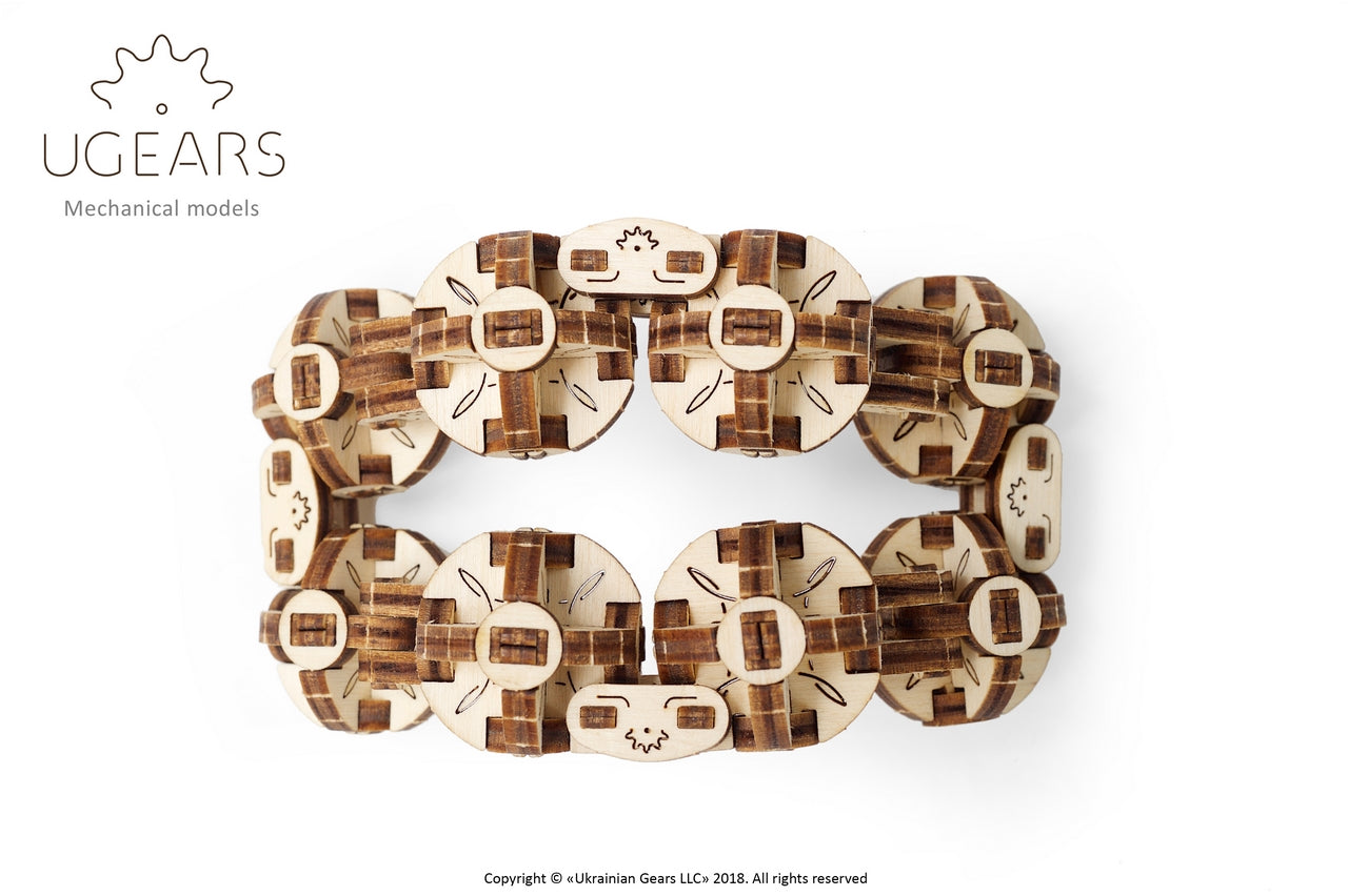 Ugears Flexi-Cubus ★Mechanical 3D Puzzle Kit Model Toys Gift Present Birthday Xmas Christmas Kids Adults