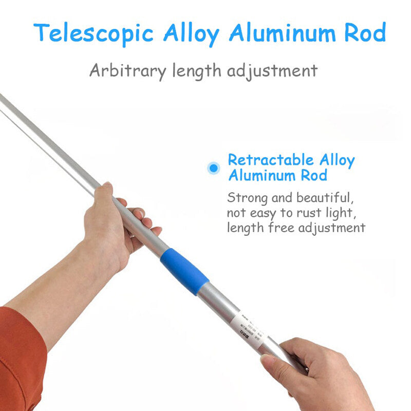 T-Shape Ceiling Fan Duster + Extendable Pole Absorb Dust Telescopic Rod Washable Microfiber Cleaner Cleaning Brush Tools