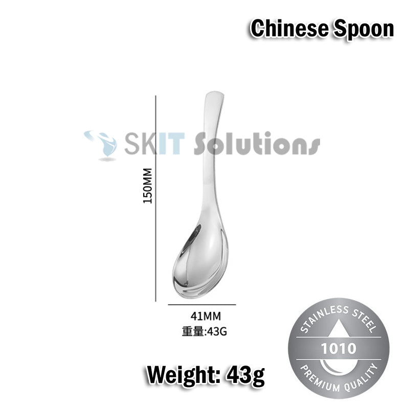 Stainless Steel Cutlery Set Fork Spoon Knife Chopsticks Soup Spoon Tea Spoon Kitchen Utensils Gift
