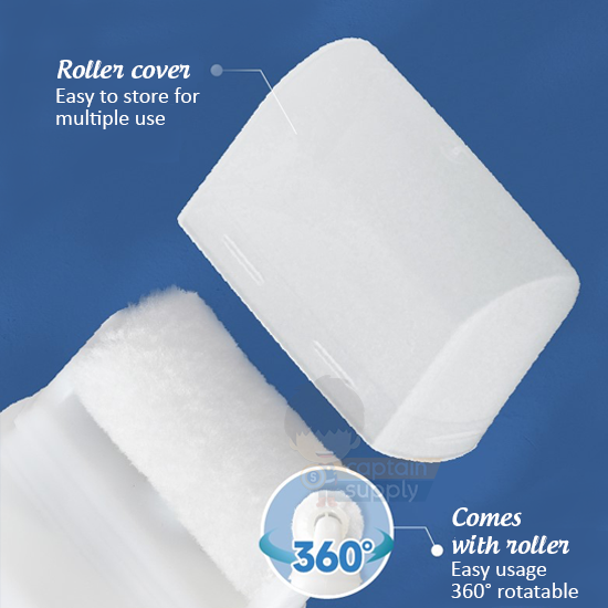 Nippon Paint Wall Touch Up Paint with Roller Brush (White) DIY Household Home Coating Cover Doodle Stain Repair Paste