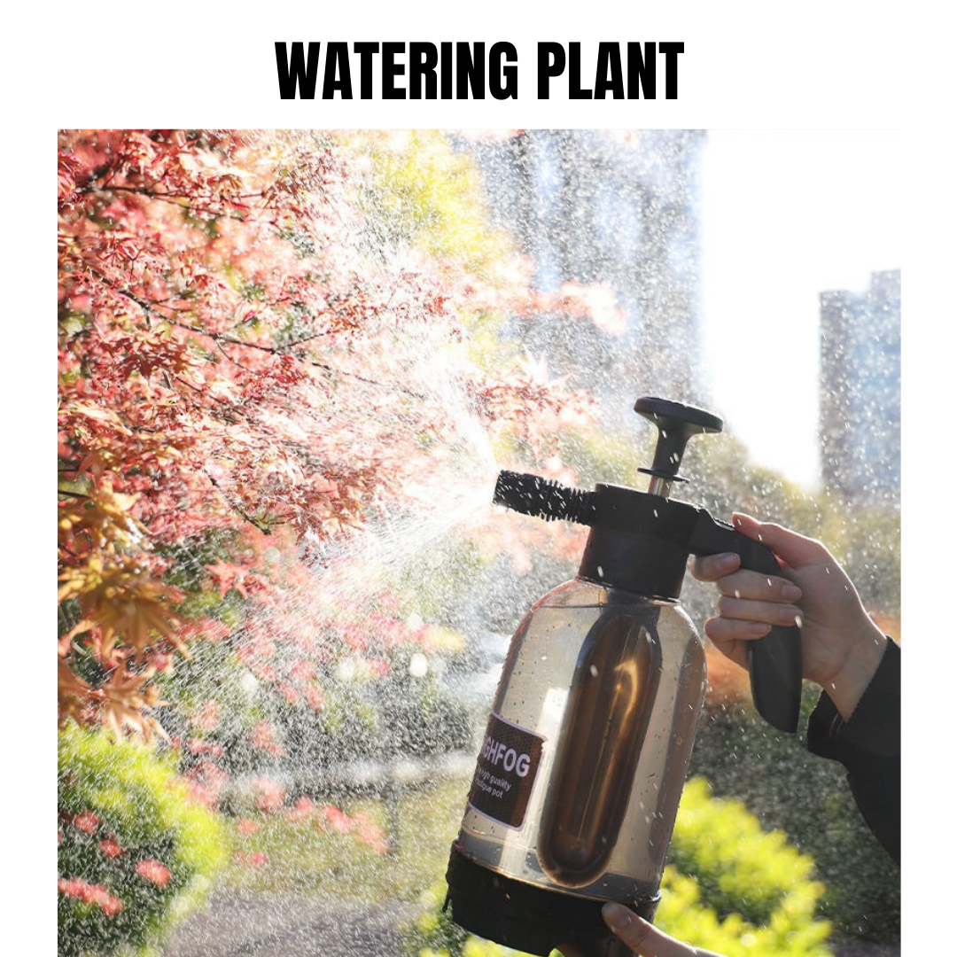 2000ML Pressurized Car Wash Snow Foam Sprayer Bottle High Pressure Spray Manual Air Pressure Aircon Washing Cleaning
