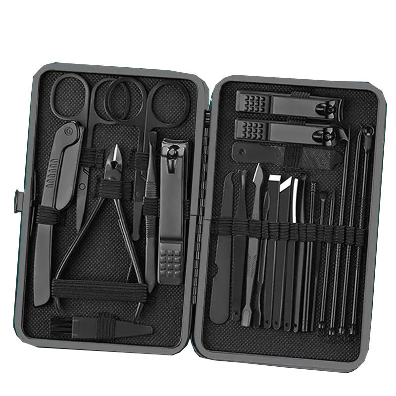 8/24pcs Nail Clippers Set Pedicure Manicure Grooming Cutter Beauty Hand Foot Finger Care Tools Kit