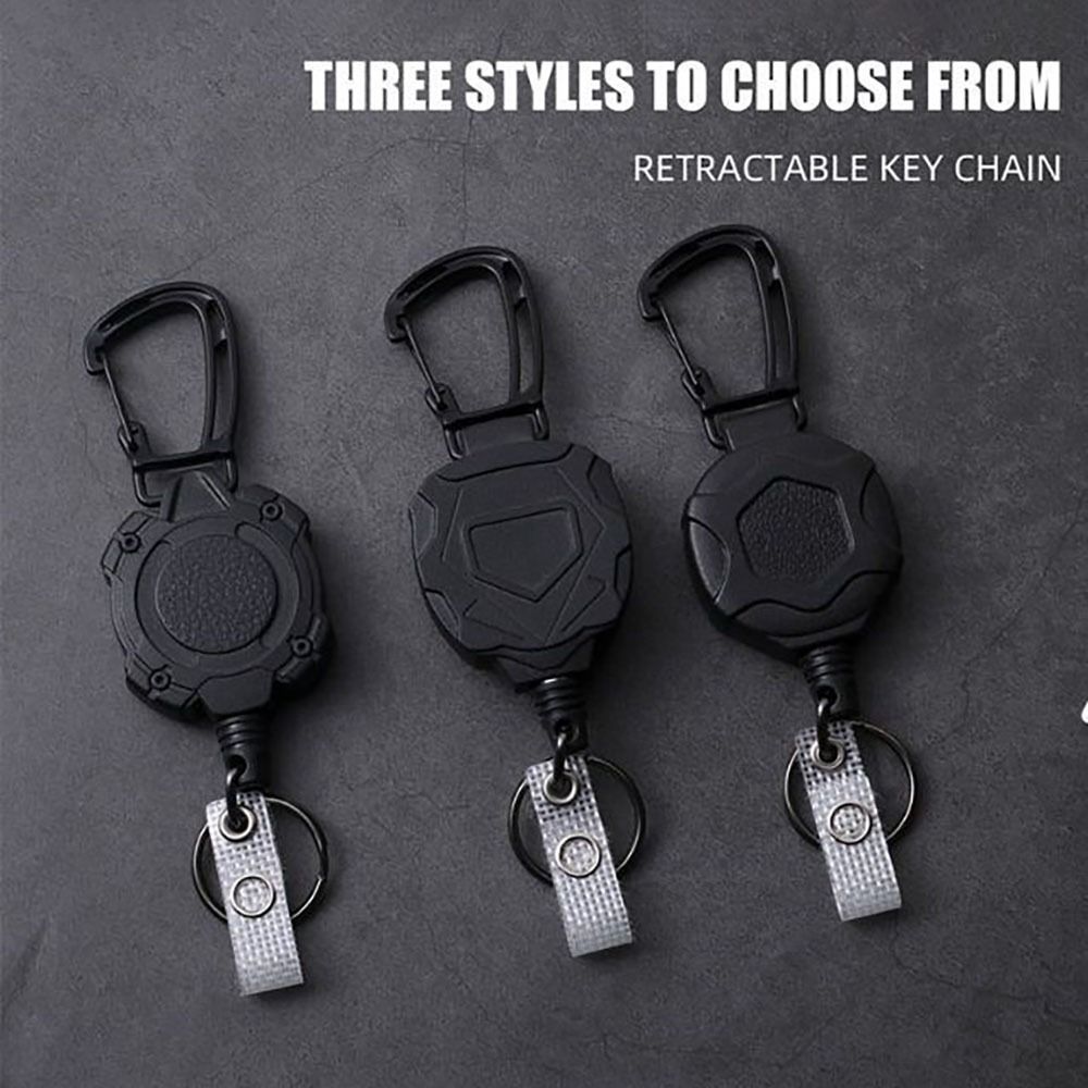 Retractable Heavy Duty Badge Reel Keychain Id Holder Card Clip Student Worker Tag Cover Case