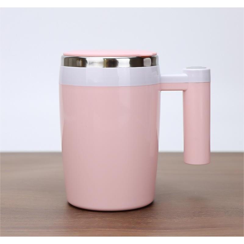 380ML Rechargeable Self-Stirring Mug 304 Stainless Steel Automatic Coffee Mixing Cup for Home Office