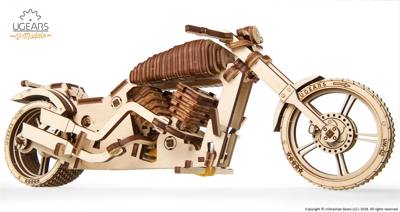 Ugears Bike Vm-02 ★Mechanical 3D Puzzle Kit Model Toys Gift Present Birthday Xmas Christmas Kids Adults
