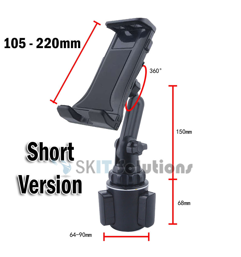 Universal 360° Rotation Cup Car Drink Bottle Mount Holder Stand for Tablet Mobile Phone
