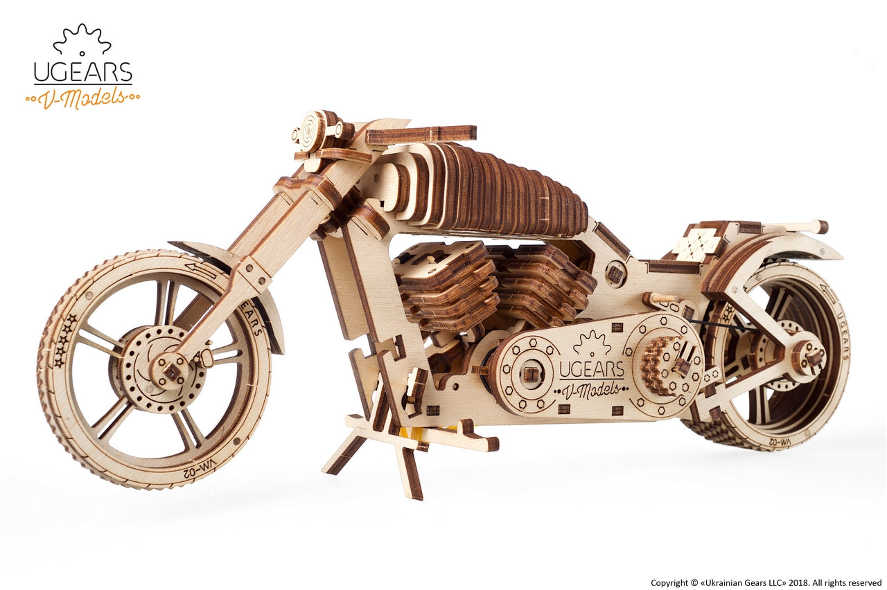 Ugears Bike Vm-02 ★Mechanical 3D Puzzle Kit Model Toys Gift Present Birthday Xmas Christmas Kids Adults