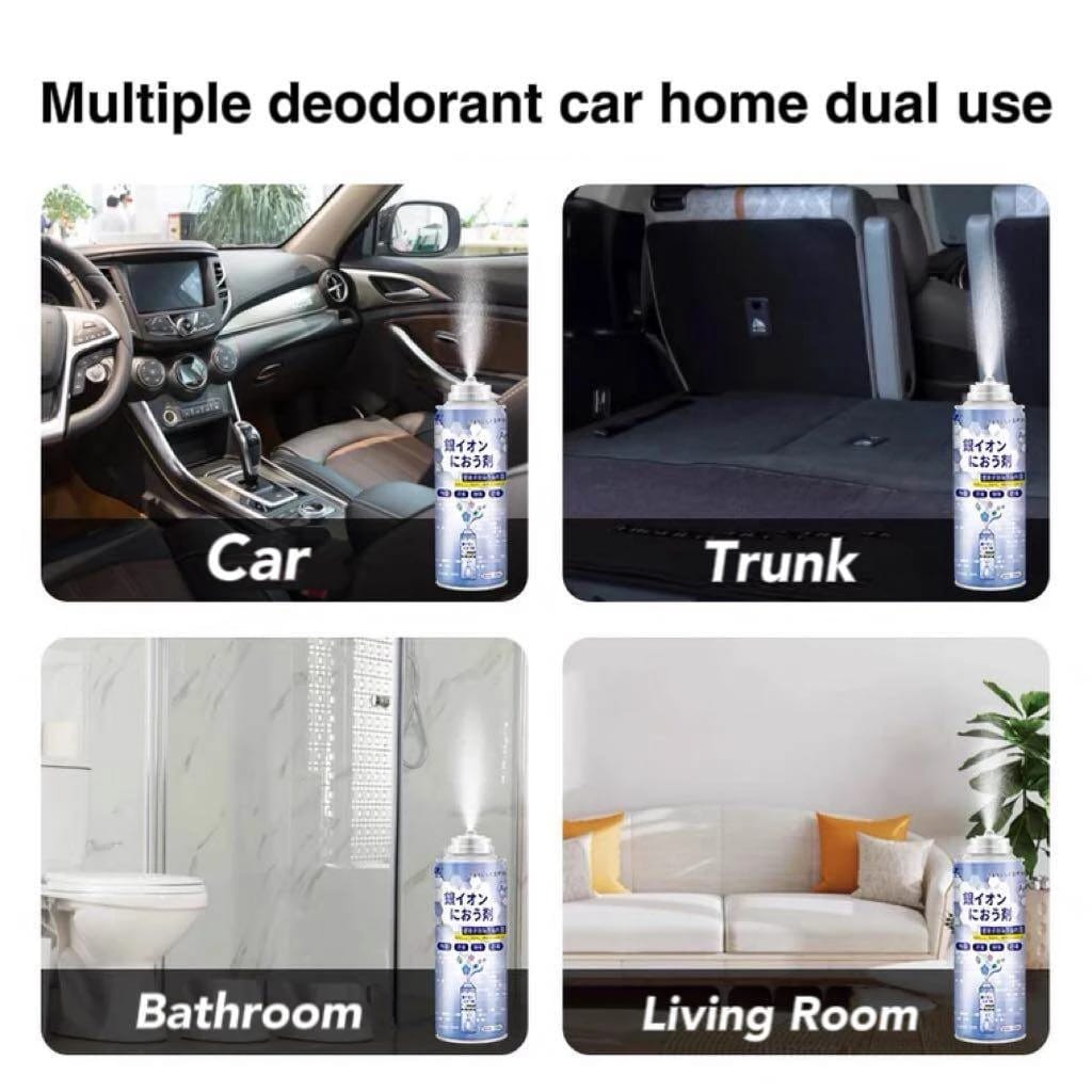 Car Antibacterial Deodorant Self-Spray Air Freshener Odor Eliminator Remover Nano Mist Sterilizer