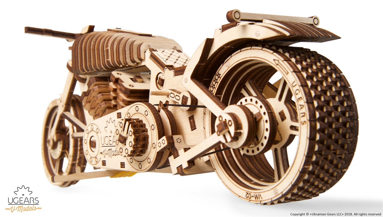 Ugears Bike Vm-02 ★Mechanical 3D Puzzle Kit Model Toys Gift Present Birthday Xmas Christmas Kids Adults