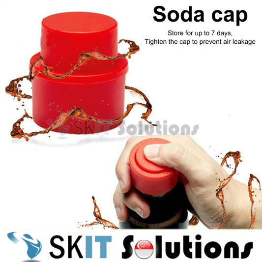 Unfinished Soda Bottle Cover Press Type Date Display Cola Drink Fizz Keeper Pump Lid Kitchen Gadget