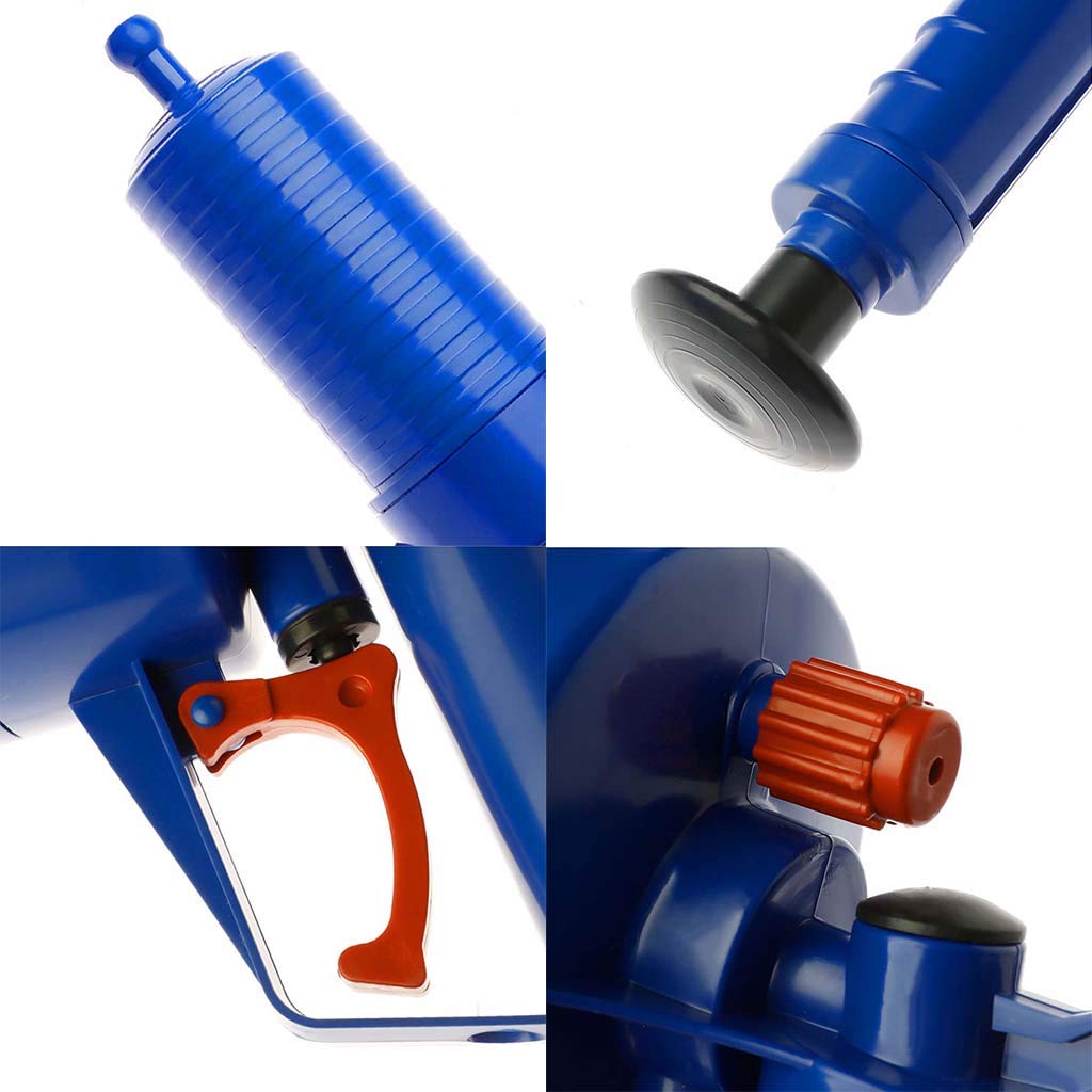 Toilet Air Pump Pressure Plunger Kits Bathroom Drain Clog Remover Blaster Air Powered Gun Dredge Sink Pipe Declogger