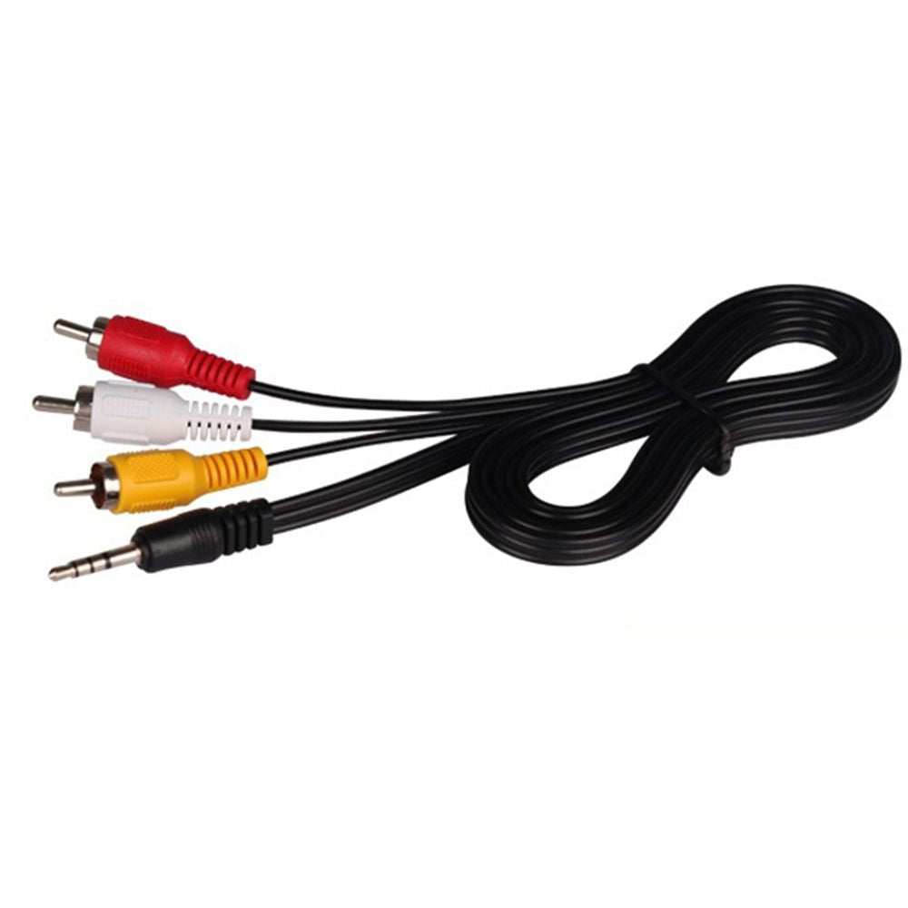 1.5m/3m/5m/10m 3.5mm Aux Male to 3 RCA 3RCA Male AV Cable Stereo Audio Video Cord Jack TV HDTV DVD