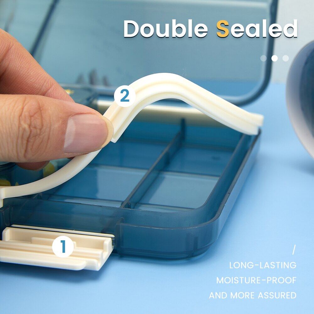 21 / 28 Grids Weekly Pill Organizer 7 Days Travel Medicine Storage Case Box Portable Large Capacity