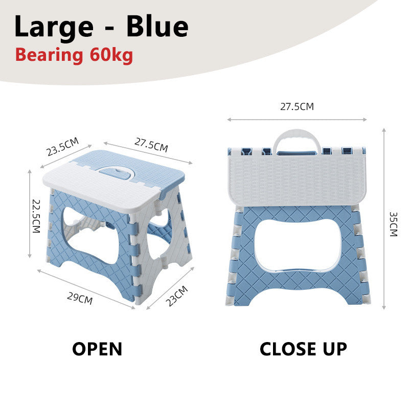 Foldable Portable Stool Chair Outdoor Camping Fishing Lightweight Stackable Seat for Kids Adults