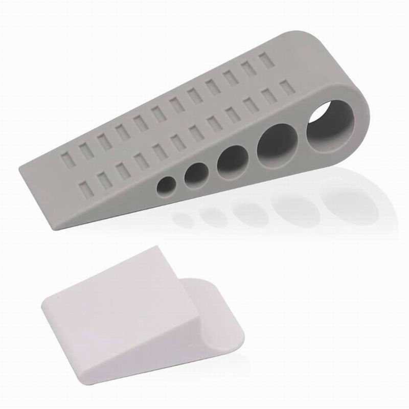 Premium Heavy Duty Door Stopper with Storage Holder No Sliding Doorstop Rubber Stop Blocker Doorstoppers Wedge Anti Pinch