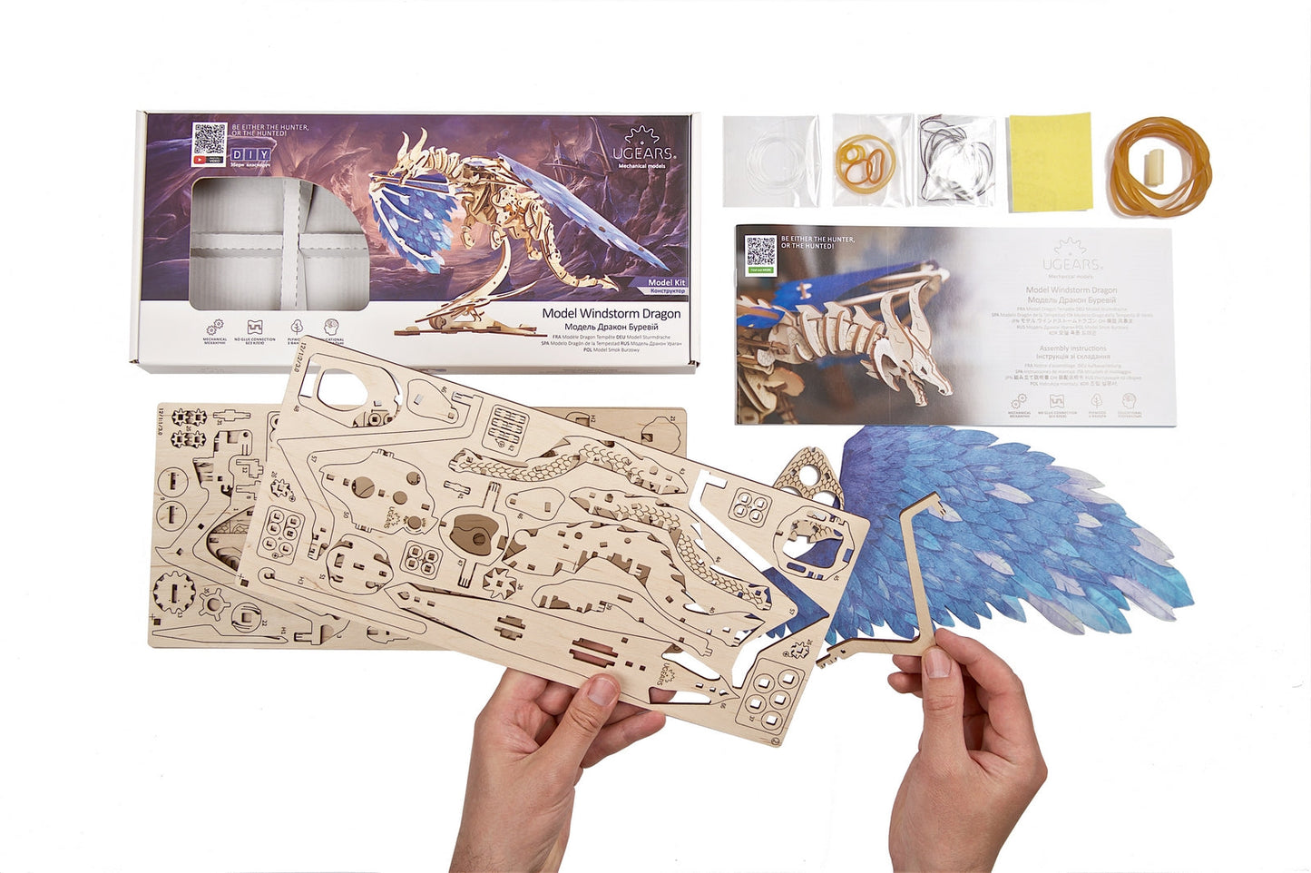 Ugears Windstorm Dragon ★Mechanical 3D Puzzle Kit Model Toys Gift Present Birthday Xmas Christmas Kids Adults