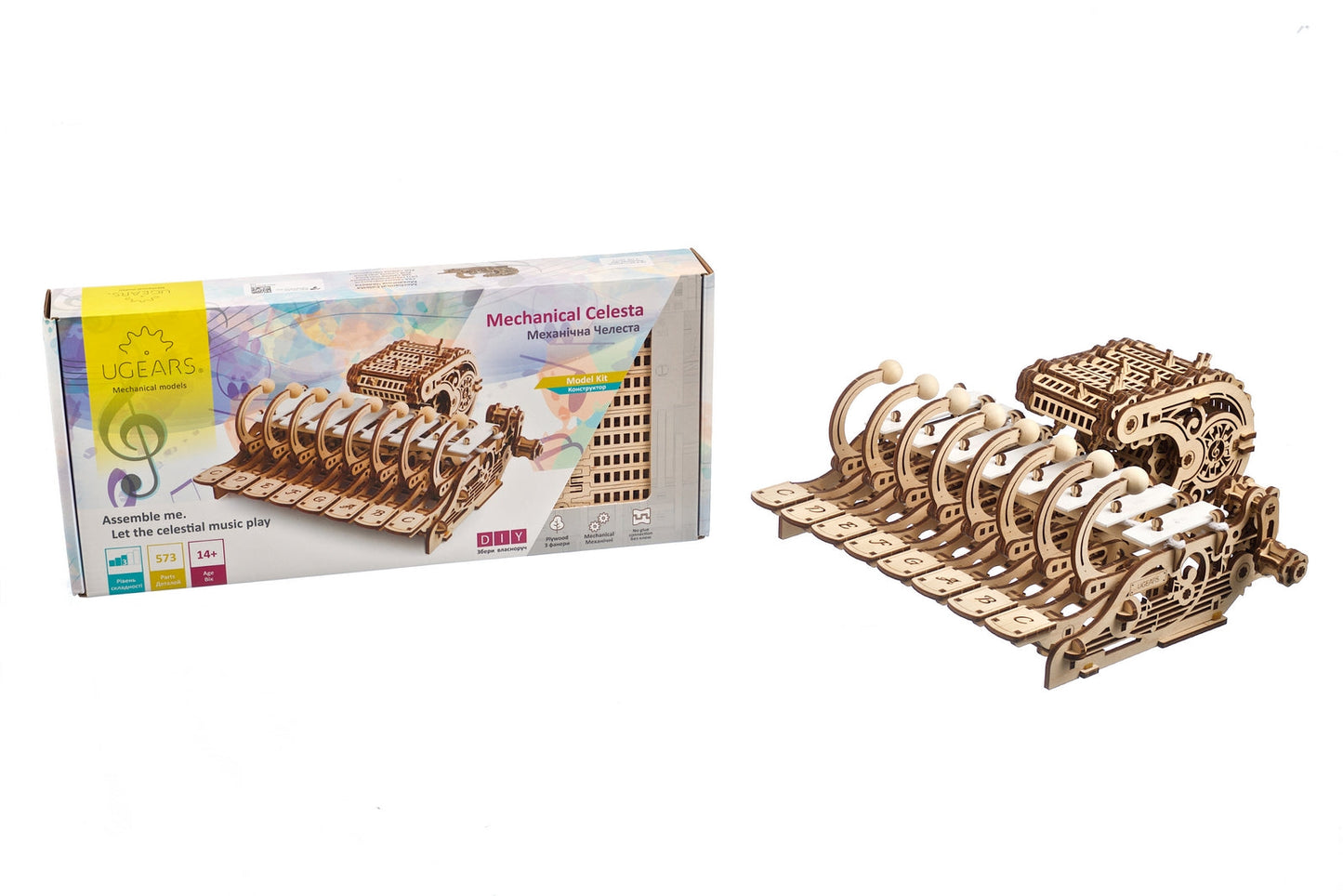 Ugears Mechanical Celesta ★Mechanical 3D Puzzle Kit Model Toys Gift Present Birthday Xmas Christmas Kids Adults