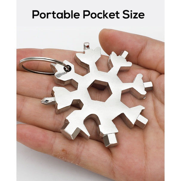 18-in-1 Multifunctional Tool Card EDC Pocket Keychain Screwdriver Wrench Opener Outdoor Mini Tool