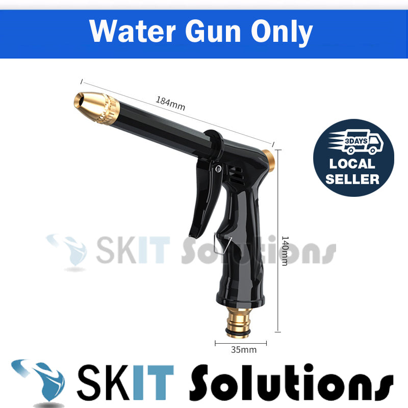 High Pressure Water Spray Gun Nozzle Adjustable 360 Rotating Jet Sprayer for Car Wash Garden Cleaning