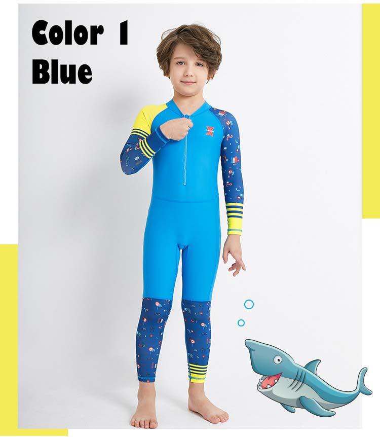 KIDS Swimsuit ★ LS-18822 Long Sleeve Swimming Costume Wear Suit★ Swim Clothes Boy and Girl