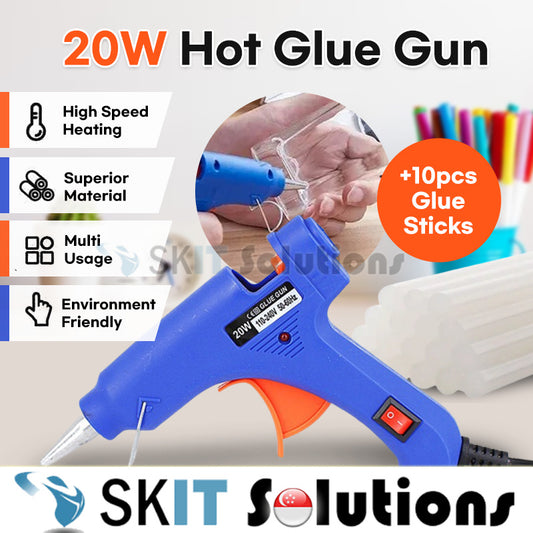 20W Hot Glue Gun / Comes with 7mm transparent glue sticks Home DIY Repair Tools Artwork