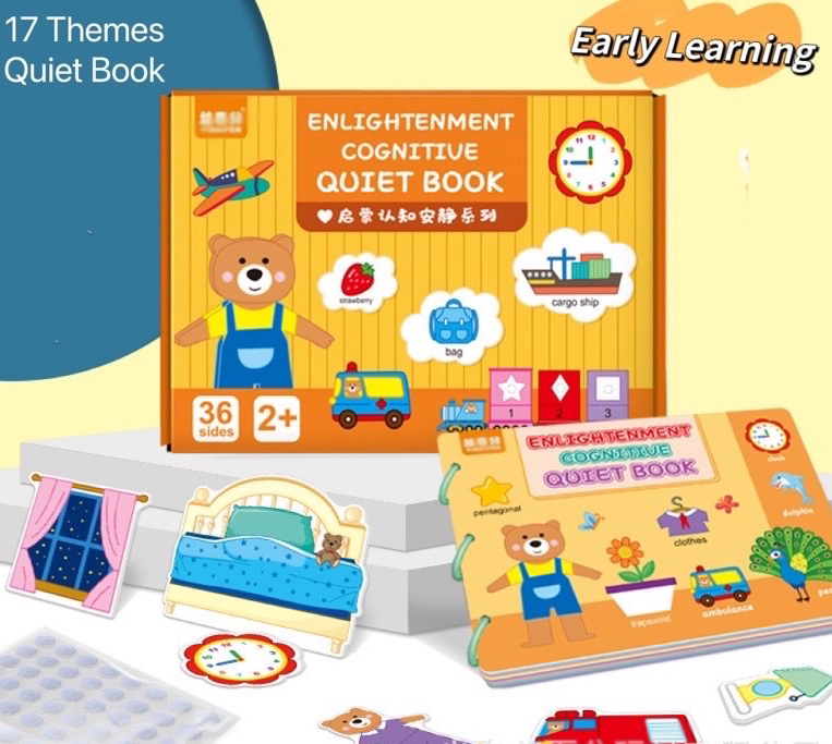 17 Themes Box Set Enlightenment Cognitive Quiet Book Preschool Kindergarten Early Learning Educational Toys Montessori Busy