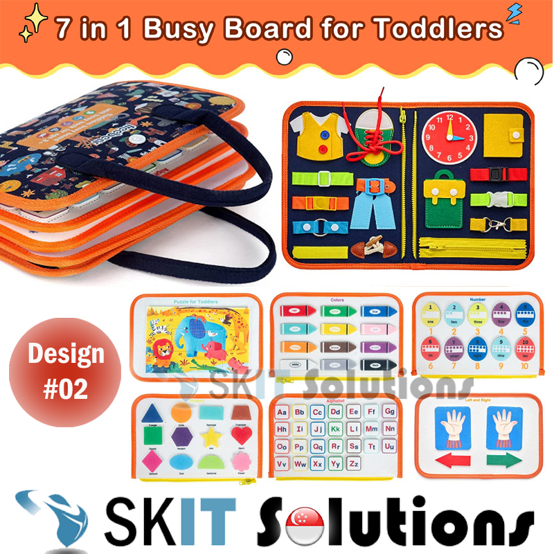 Toddler Busy Board Montessori Sensory Activity Board Early Developing Development Book Preschool Educational Travel Toys