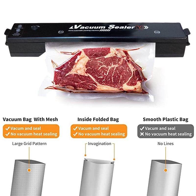 Vacuum Sealer Packaging Machine Sealing Plastic Bag Wet Dry Food Fresh Saver Compression Packer