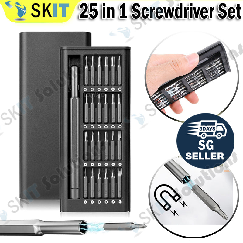 25-in-1 Precision Magnetic Screwdriver Set Repair Tool Kit Phone PC Torx Phillips Bits Screw Driver
